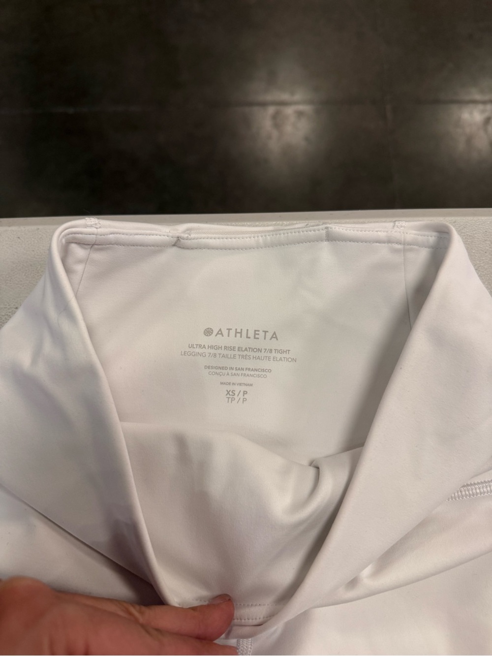 Athleta White Ultra High-Rise 7/8 Performance Tights